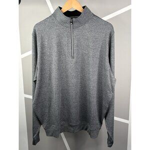 NWT FootJoy ½ Zip Long Sleeve Jersey Knit Golf Pullover Men’s L Heather Charcoal
